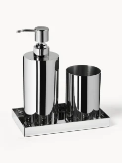 Westwing Collection Accesorios de baño de metal Halston, 3 pzas.