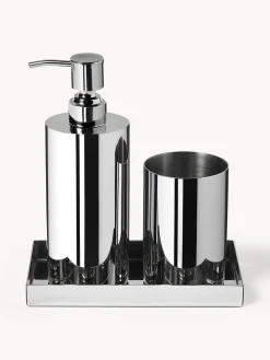 Westwing Collection Accesorios de baño de metal Halston, 3 pzas.