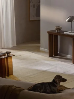 Westwing Collection Alfombra artesanal de algodón texturizada Dania