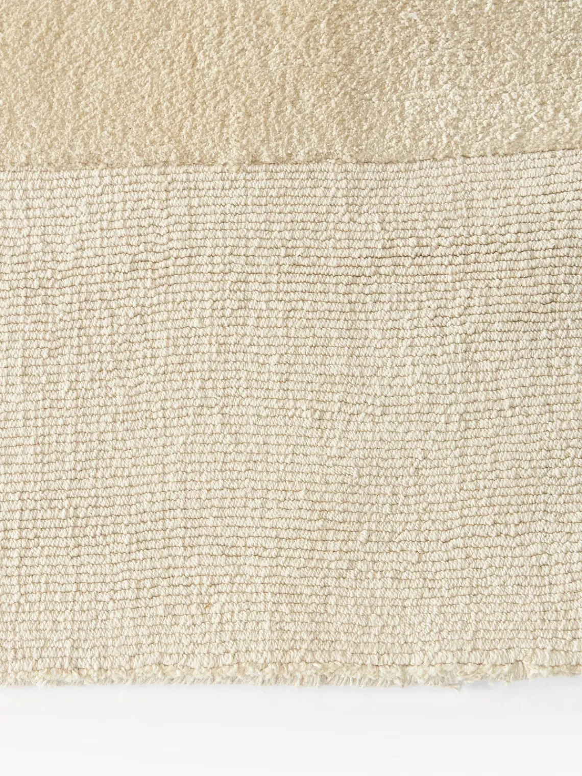 Westwing Collection Alfombra artesanal de algodón texturizada Dania