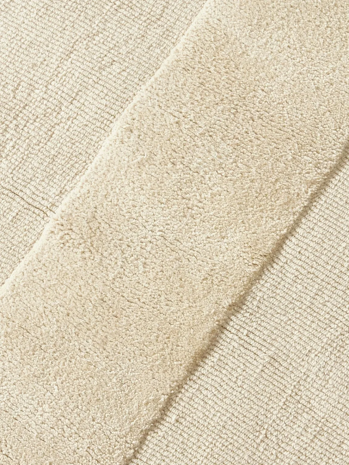Westwing Collection Alfombra artesanal de algodón texturizada Dania