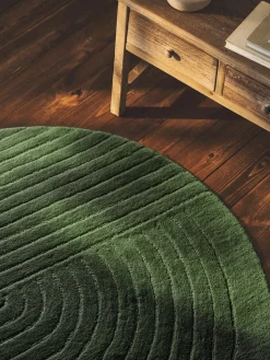 Westwing Collection Alfombra artesanal de lana Mason^ Redonda|Alfombras Rectangulares