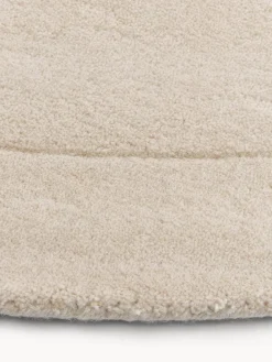 Westwing Collection Alfombra artesanal de lana con forma orgánica Kadey