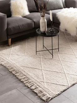 benuta Alfombra artesanal de lana Daphne^ Rectangular|Alfombras Rectangulares