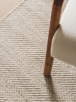 benuta Alfombra artesanal de lana con flecos Lars