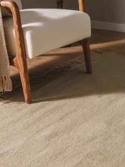 benuta Alfombra artesanal de lana con flecos Liv^ Rectangular|Alfombras Rectangulares