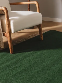 benuta Alfombra artesanal de lana con flecos Liv