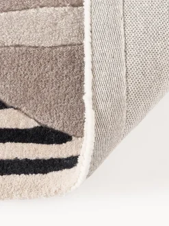 Westwing Collection Alfombra artesanal de lana texturizada Rosco^ Rectangular|Alfombras Rectangulares