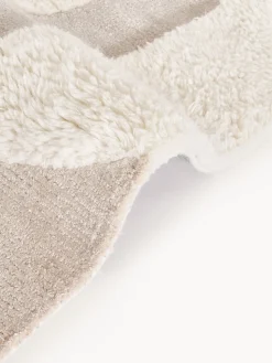 Westwing Collection Alfombra artesanal de lana texturizada Rosco^ Rectangular|Alfombras Rectangulares