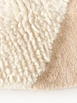 Westwing Collection Alfombra artesanal de lana texturizada Silas