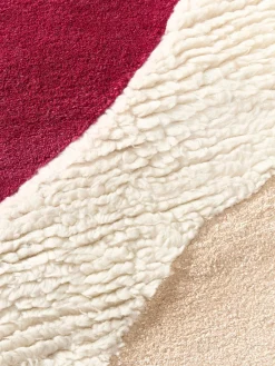 Westwing Collection Alfombra artesanal de lana texturizada Silas