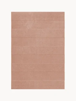 Layered Alfombra artesanal de lana de pelo corto Sicilian Stripe