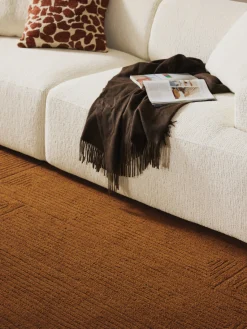 Westwing Collection Alfombra artesanal de lana con estampado geométrico Alexia^ Rectangular|Alfombras Rectangulares