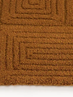 Westwing Collection Alfombra artesanal de lana con estampado geométrico Alexia^ Rectangular|Alfombras Rectangulares