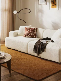 Westwing Collection Alfombra artesanal de lana con estampado geométrico Alexia^ Rectangular|Alfombras Rectangulares