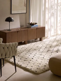 Westwing Collection Alfombra artesanal de pelo largo Ayana^ Rectangular|Alfombras Rectangulares