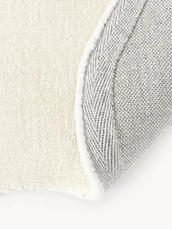 Westwing Collection Alfombra artesanal de viscosa con borde ondulado Wavy