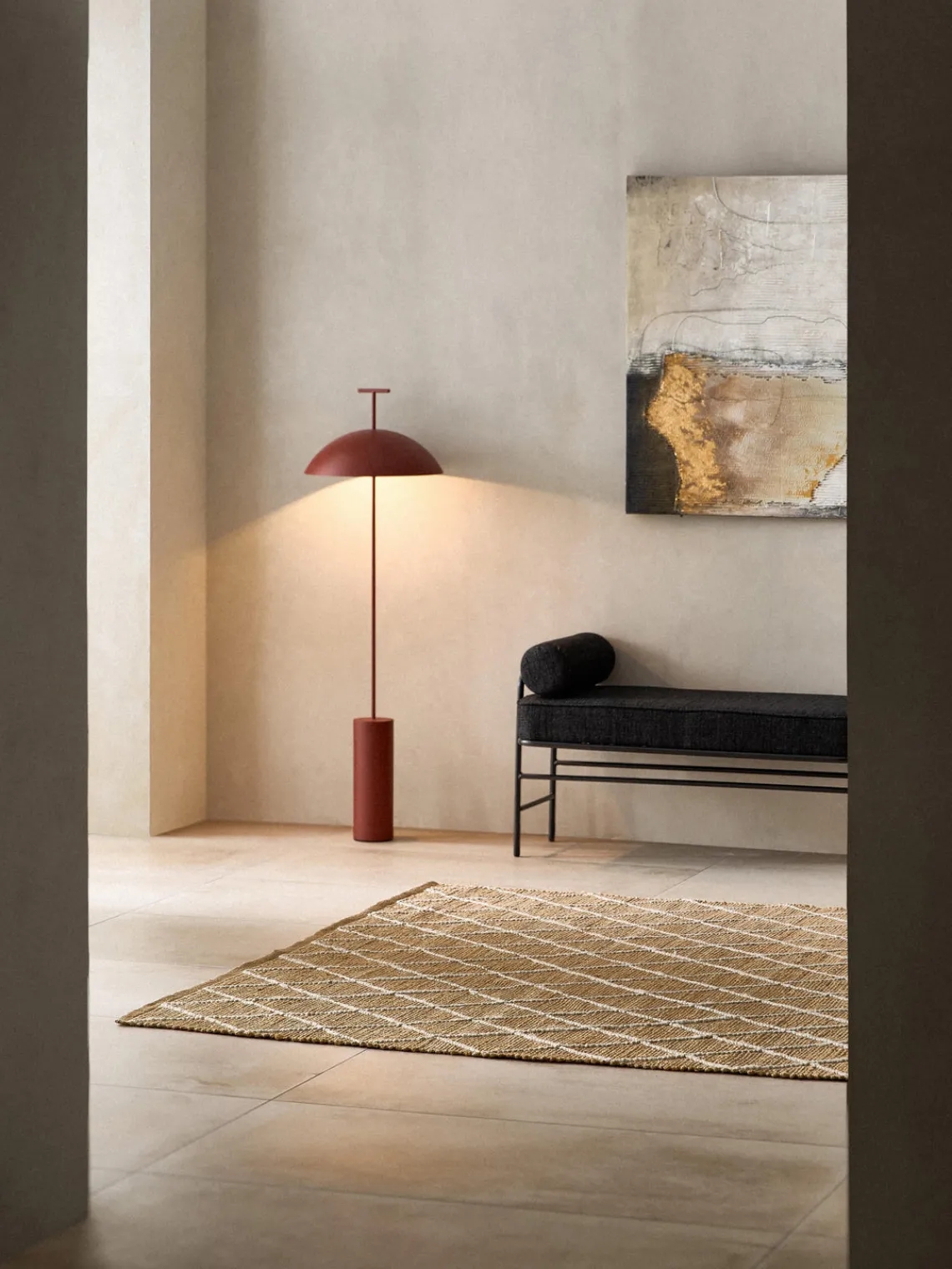 Westwing Collection Alfombra artesanal de yute Kunu