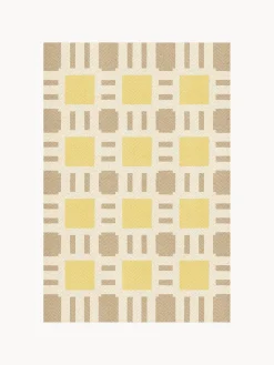 Layered Alfombra artesanal de yute Sunny Side Up