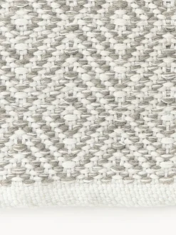 Westwing Collection Alfombra artesanal exterior con estampado de rombos vintage Rika