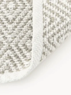 Westwing Collection Alfombra artesanal exterior con estampado de rombos vintage Rika