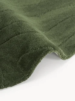 Westwing Collection Alfombra artesanal redonda de lana Aaron