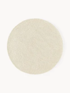 Westwing Collection Alfombra artesanal redonda de lana Eleni