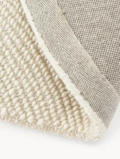 Westwing Collection Alfombra artesanal redonda de lana Eleni