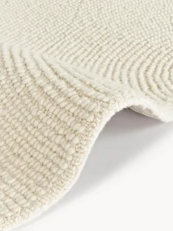 Westwing Collection Alfombra artesanal redonda de lana Eleni