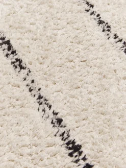 Westwing Collection Alfombra corredor artesanal de algodón con diseño de rombos y flecos Bina