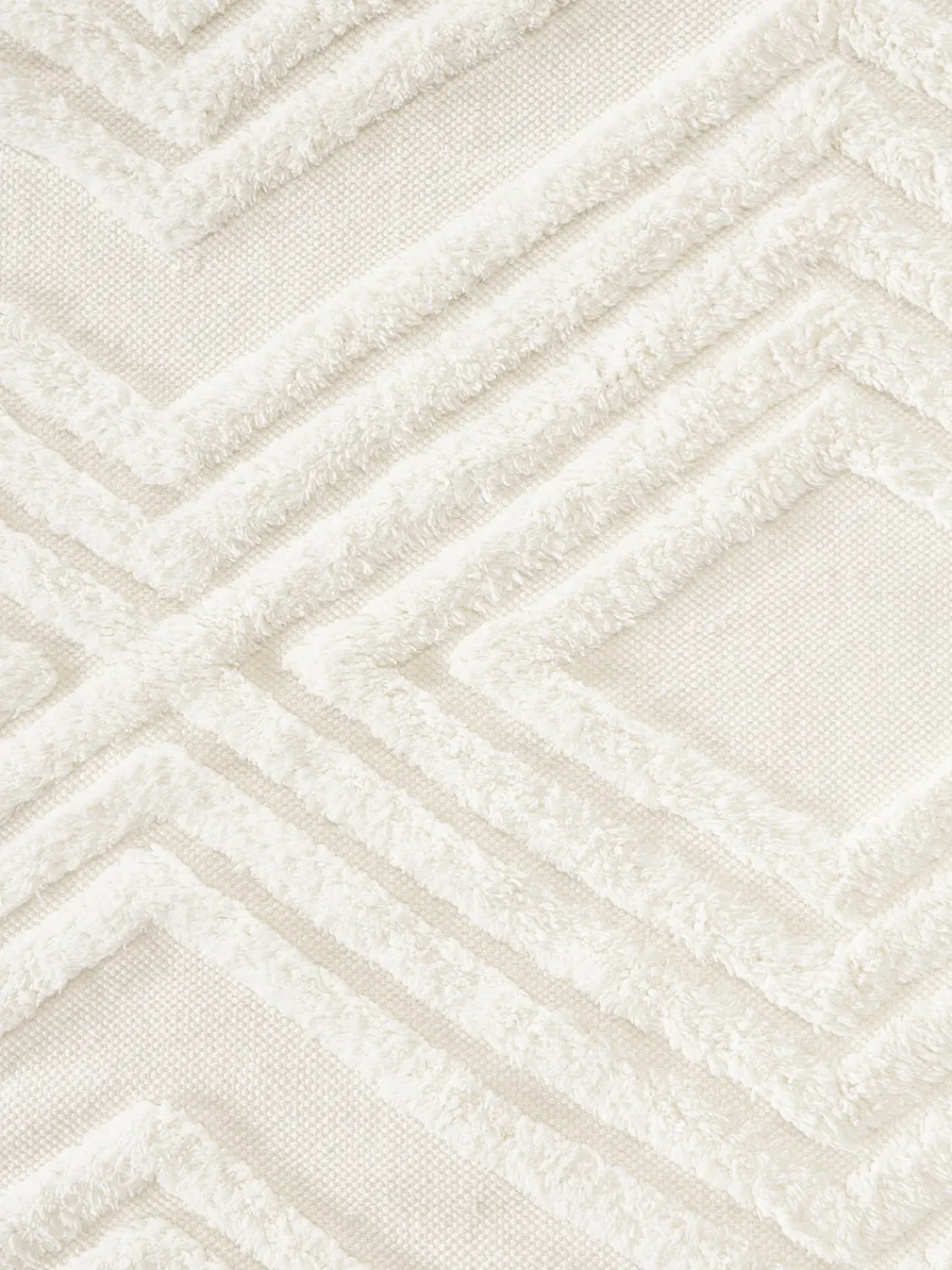 Westwing Collection Alfombra corredor artesanal de algodón texturizada Ziggy