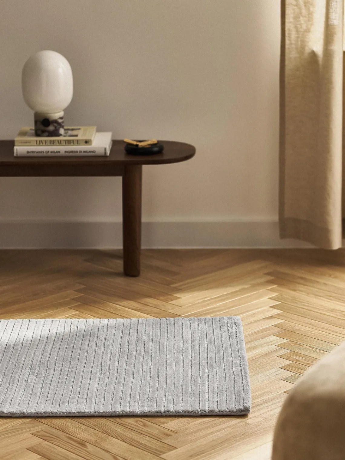 Westwing Collection Alfombra corredor artesanal de pelo largo texturizada Wes