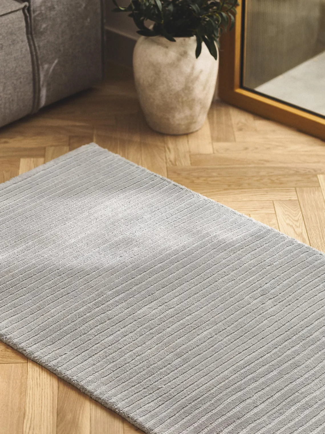 Westwing Collection Alfombra corredor artesanal de pelo largo texturizada Wes