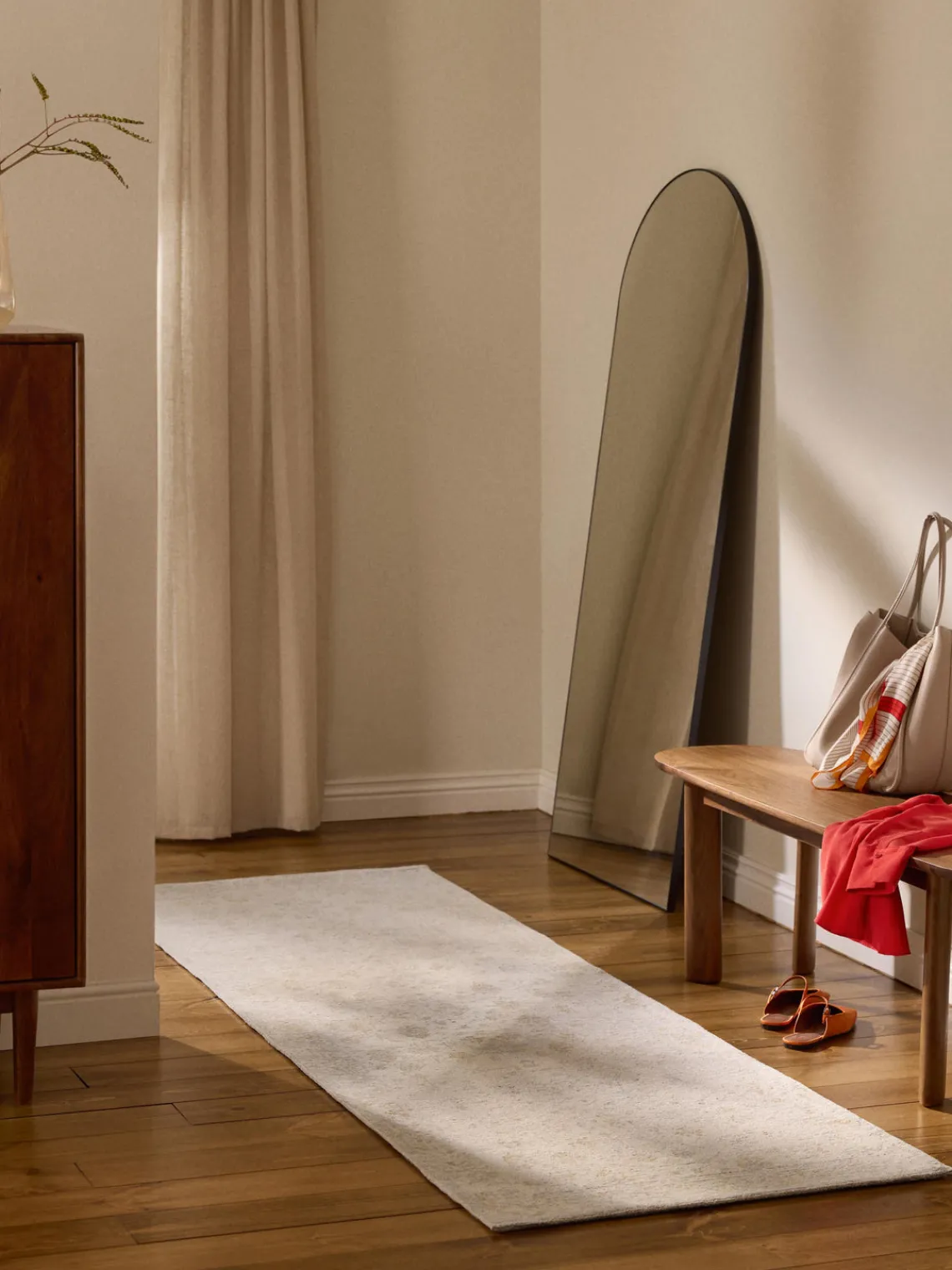 Westwing Collection Alfombra corredor artesanal de chenilla Loire