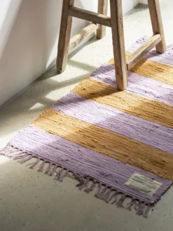 Bongusta Alfombra corredor artesanal con flecos Chindi