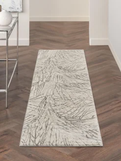 Rama Carpets Alfombra corredor de pelo corto con relieves Rustic Texture