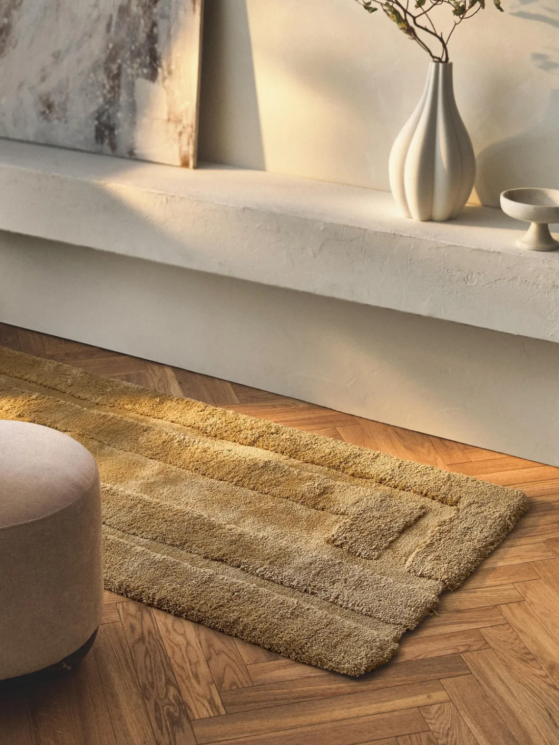 Westwing Collection Alfombra corredor de pelo largo texturizada Genève^ Alfombras De Pasillo|Alfombras De Pasillo