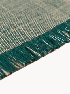 Louis de Poortere Alfombra corredor de pelo corto con flecos de diseño Folkform Monochrome^ Alfombras De Pasillo|Alfombras De Pasillo