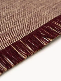 Louis de Poortere Alfombra corredor de pelo corto con flecos de diseño Folkform Monochrome^ Alfombras De Pasillo|Alfombras De Pasillo