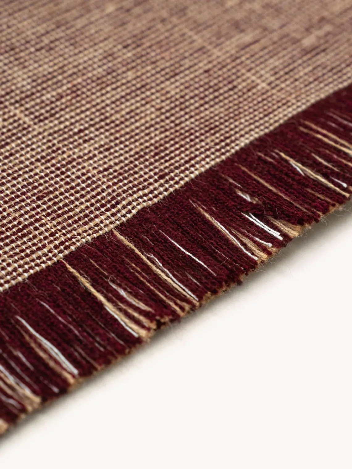 Louis de Poortere Alfombra corredor de pelo corto con flecos de diseño Folkform Monochrome^ Alfombras De Pasillo|Alfombras De Pasillo