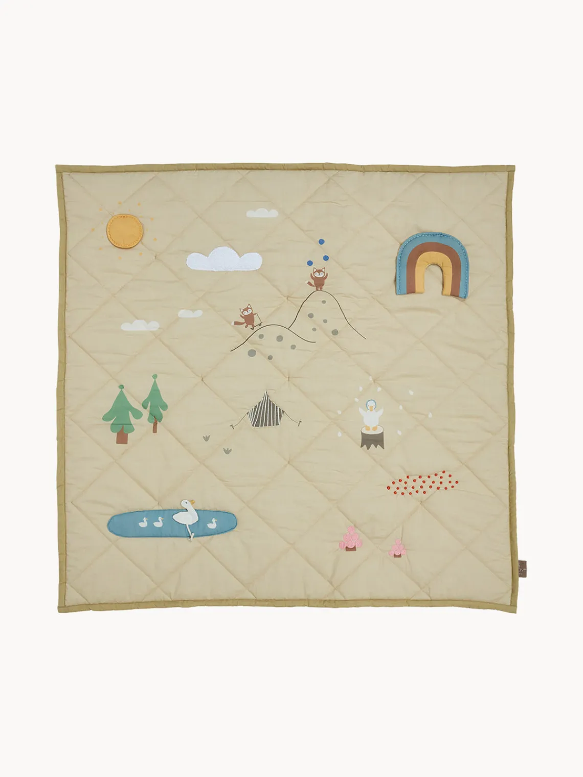 Oyoy Living Design Alfombra de juegos de algodón Forest^Niños Mantas Y Alfombras De Juego|Decoración Infantil