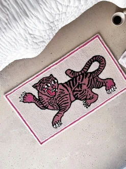 Bongusta Alfombra de lana artesanal Pink Tiger