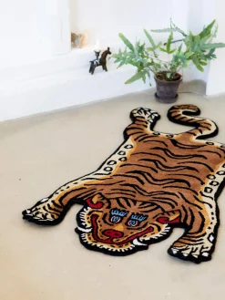 Bongusta Alfombra de lana artesanal Tiger