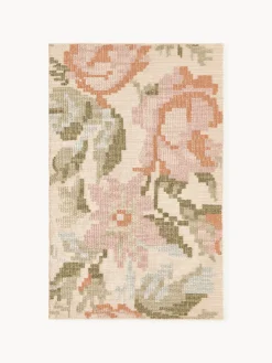 Westwing Collection Alfombra de lana con estampado floral Rosha