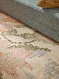 Westwing Collection Alfombra de lana con estampado floral Rosha