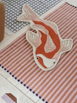 Broste Copenhagen Alfombra de lana de forma orgánica Koi