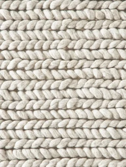 Westwing Collection Alfombra de lana trenzada Bruna