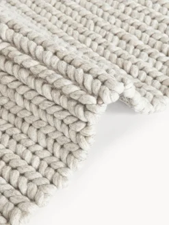 Westwing Collection Alfombra de lana trenzada Bruna