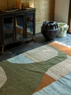 Dutchbone Alfombra de lana y algodón hecha a mano Pavilion