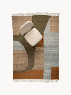Dutchbone Alfombra de lana y algodón hecha a mano Pavilion